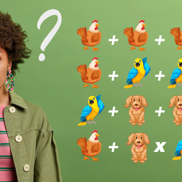 Brain Teaser: do you have the IQ to crack the code and solve the animal equation in 30 seconds?