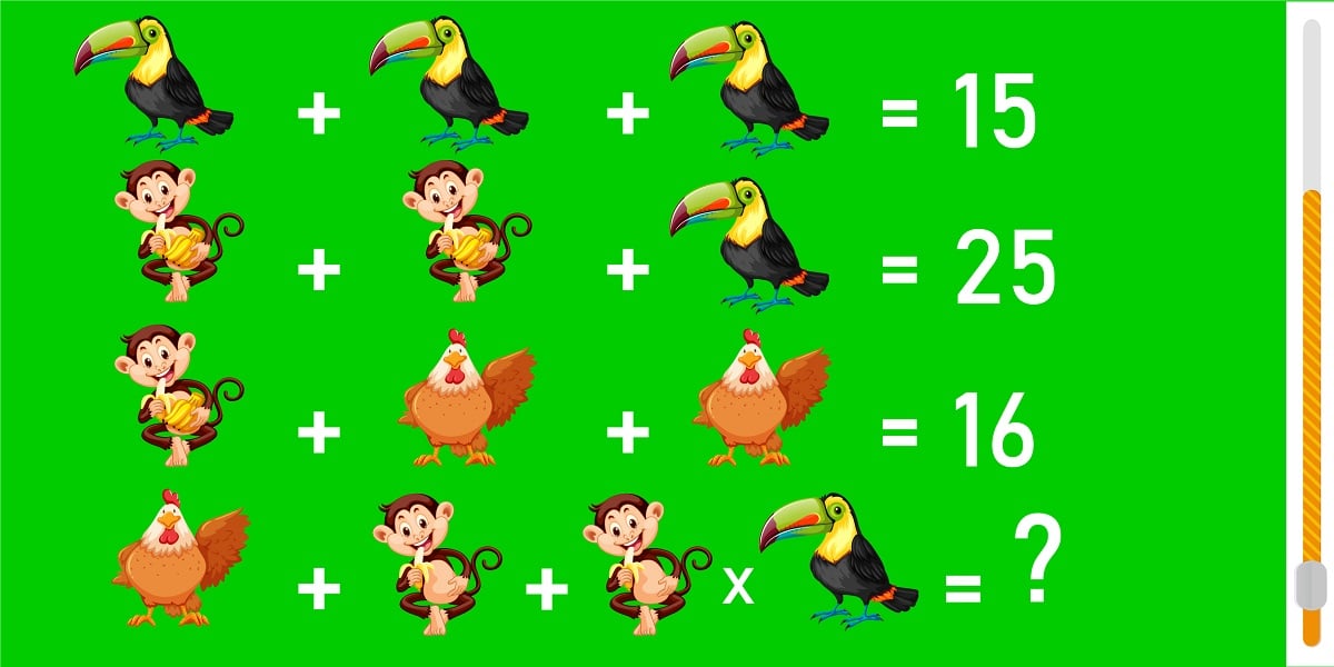 Brain teaser: crack the code to solve the animal equation in 27 seconds!