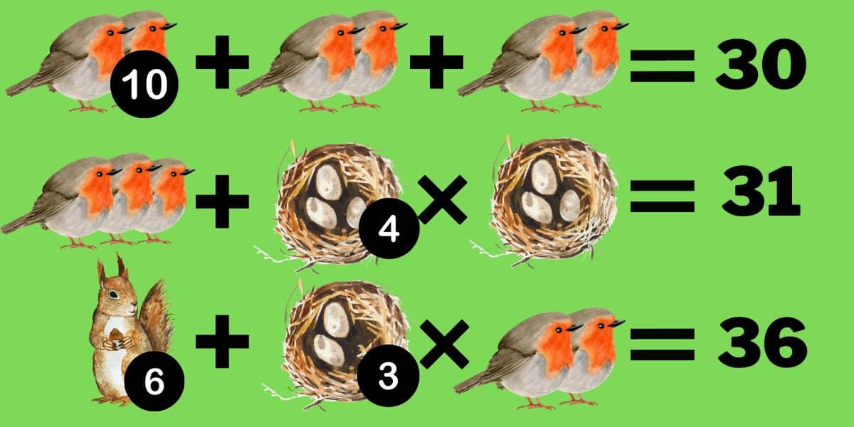 Brain Teaser: crack the code & solve the animal equation in 8 seconds - test your logical skills!