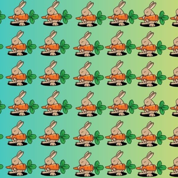 Can you beat the 4% challenge? spot the odd one out in 8 seconds or less - find the rabbit that stands out!