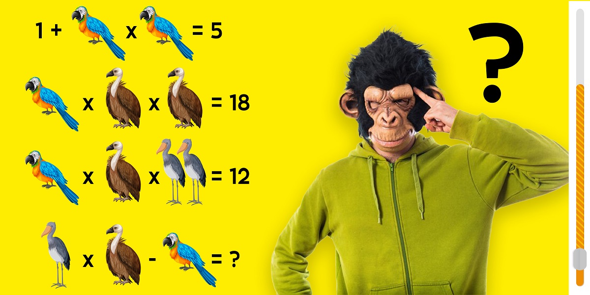 Brain Teaser: crack the code and challenge your logical thinking in 14 seconds to solve the animal equation!