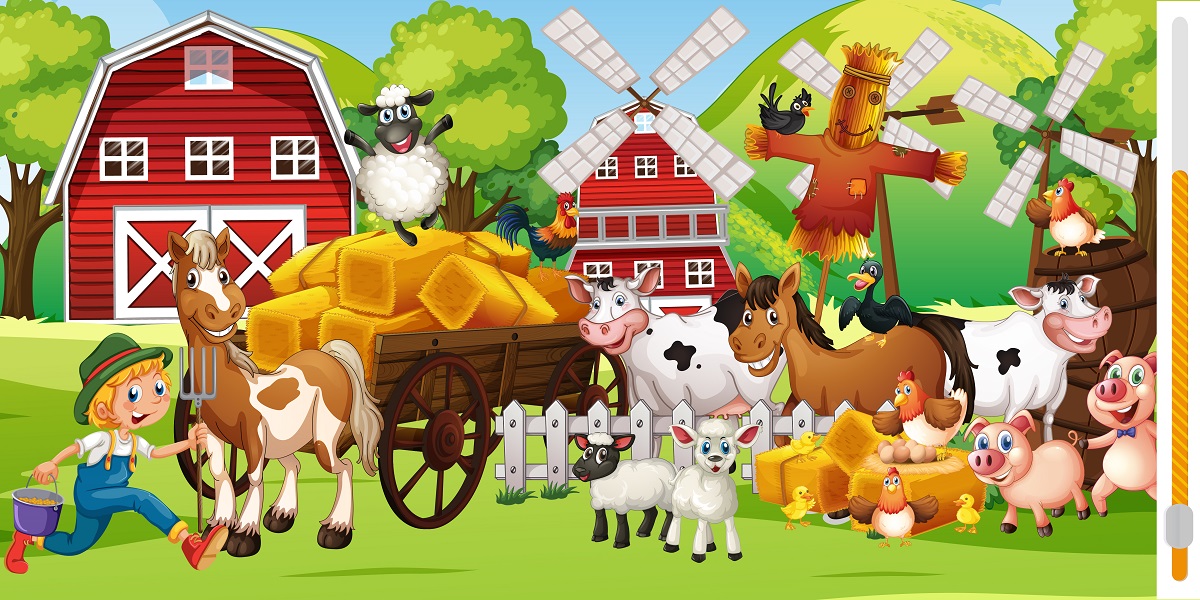 Can you spot the differences in the farmyard in less than 20 seconds? Challenge yourself with today's brain teaser to find all 3!