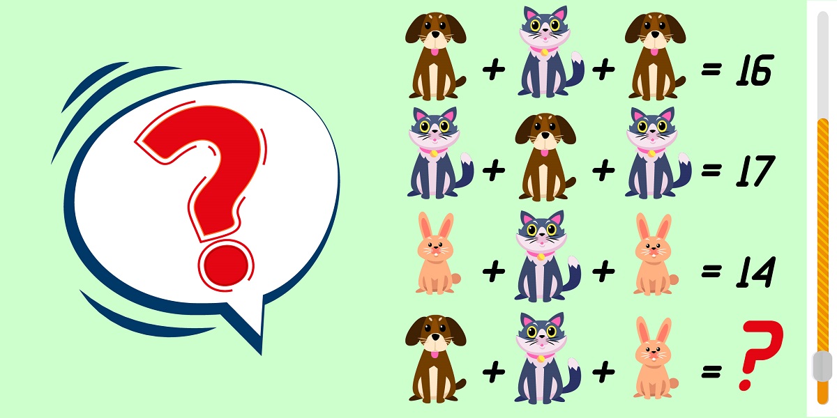 Brain teaser: prove your genuis IQ and crack the code and solve the animal equation in 13 seconds!