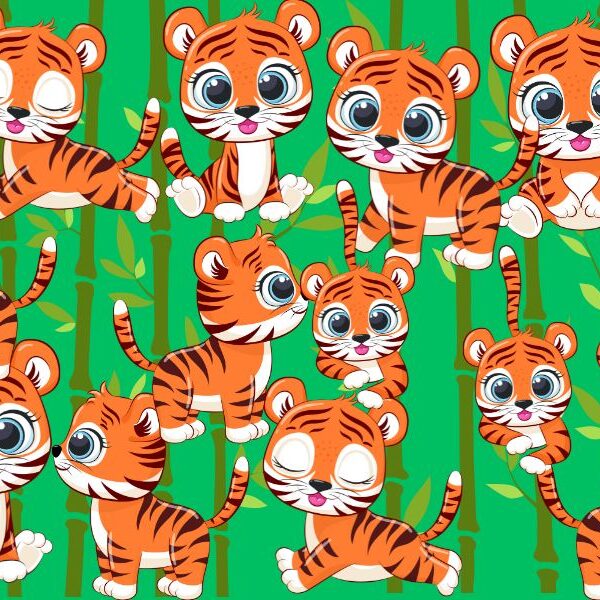 Brain teaser challenge: can you spot the lonesome tiger in less than 11 seconds? Only 3% can beat this twin challenge!